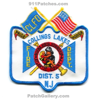 Collings Lakes Fire Department District 5 Buena Vista Township Atlantic County Patch (New Jersey)
Scan By: PatchGallery.com
Keywords: dept. dist. twp. co. pride honor