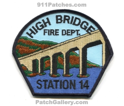 High Bridge Fire Department Station 14 Patch (New Jersey)
Scan By: PatchGallery.com
Keywords: dept.