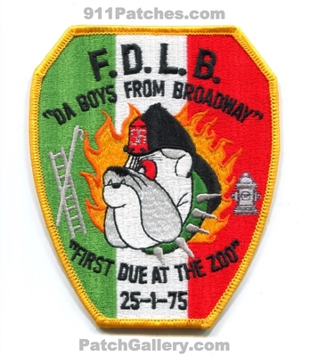 Long Branch Fire Department Patch (New Jersey)
Scan By: PatchGallery.com
Keywords: dept. fdlb f.d.l.b. da boys from broadway bulldog 25-1-75 company co. station
