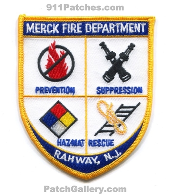 Merck Pharmaceutical Company Fire Department Rahway Patch (New Jersey)
Scan By: PatchGallery.com
Keywords: co. dept. prevention suppression hazardous materials haz-mat hazmat rescue ert