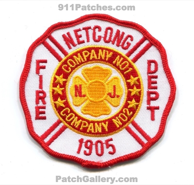 Netcong Fire Department Company Number 1 and 2 Patch (New Jersey)
Scan By: PatchGallery.com
Keywords: dept. co. no. #1 #2 1905
