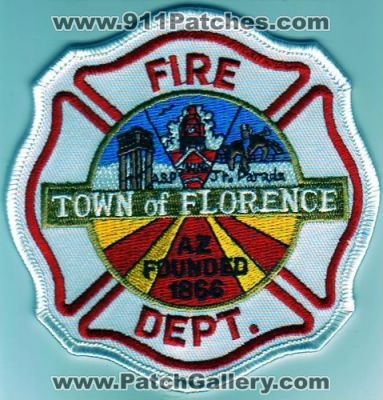 Florence Fire Department (Arizona)
Thanks to Dave Slade for this scan.
Keywords: dept town of