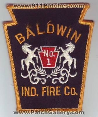 Baldwin Independent Fire Company Number 1 (Pennsylvania)
Thanks to Dave Slade for this scan.
Keywords: no #