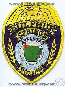 Sulphur Springs Police (Arkansas)
Thanks to apdsgt for this scan.
