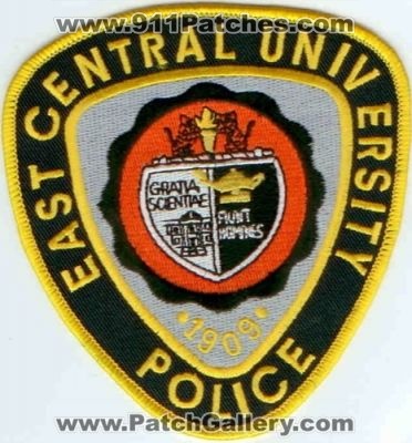 East Central University Police (Oklahoma)
Thanks to Police-Patches-Collector.com for this scan.
