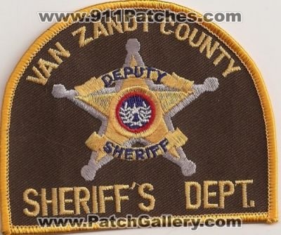 Van Zandt County Sheriff's Department (Texas)
Thanks to Police-Patches-Collector.com for this scan.
Keywords: sheriffs dept