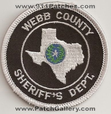 Webb County Sheriff's Department (Texas)
Thanks to Police-Patches-Collector.com for this scan.
Keywords: sheriffs dept
