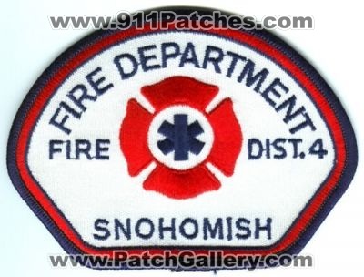 Snohomish County Fire District 4 (Washington)
Scan By: PatchGallery.com
Keywords: sno. co. dist. number no. #4 department dept.