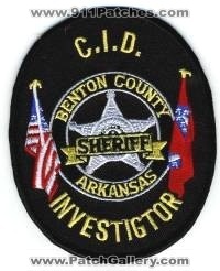 Benton County Sheriff C.I.D. Investigator (Arkansas)
Thanks to BensPatchCollection.com for this scan.
Keywords: cid