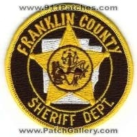 Franklin County Sheriff Department (Arkansas)
Thanks to BensPatchCollection.com for this scan.
Keywords: dept