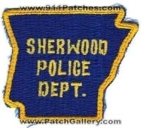 Sherwood Police Department (Arkansas)
Thanks to BensPatchCollection.com for this scan.
Keywords: dept