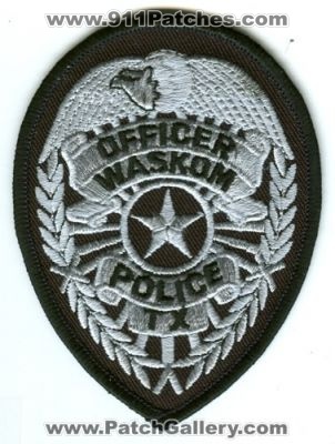 Waskom Police Officer (Texas)
Scan By: PatchGallery.com
