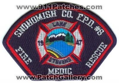 Snohomish County Fire District 8 Lake Stevens (Washington)
Scan By: PatchGallery.com
Keywords: sno. co. dist. number no. #8 department dept. f.p.d. fpd protection medic rescue