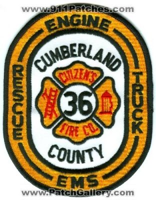 Cumberland County Citizen's Fire Company 36 (Pennsylvania)
Scan By: PatchGallery.com
Keywords: citizens co. engine truck rescue ems