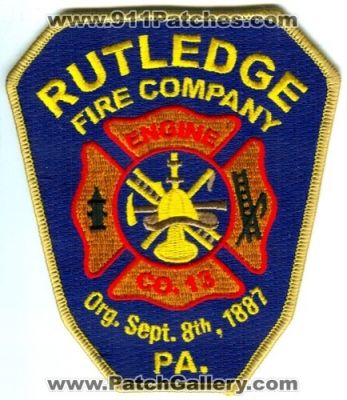 Rutledge Fire Company Engine Company 13 (Pennsylvania)
Scan By: PatchGallery.com
Keywords: co. pa.