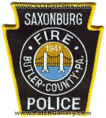 Saxonburg Fire Police (Pennsylvania)
Scan By: PatchGallery.com
Keywords: pa. butler county