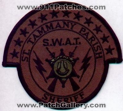 St Tammany Parish Sheriff S.W.A.T.
Thanks to EmblemAndPatchSales.com for this scan.
Keywords: louisiana saint swat