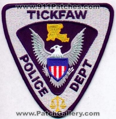 Tickfaw Police Dept
Thanks to EmblemAndPatchSales.com for this scan.
Keywords: louisiana department
