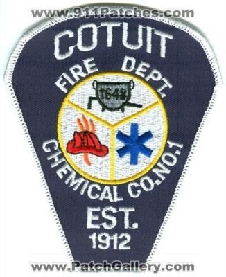 Cotuit Fire Department Chemical Company Number 1 (Massachusetts)
Scan By: PatchGallery.com
Keywords: dept. co. no.