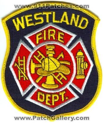 Westland Fire Department (Michigan)
Scan By: PatchGallery.com
Keywords: dept.