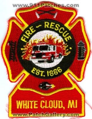 White Cloud Fire Rescue Department Patch (Michigan)
Scan By: PatchGallery.com
Keywords: dept.