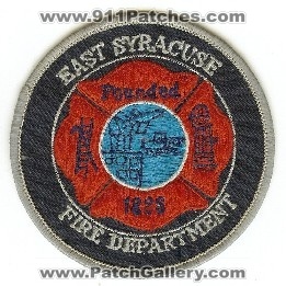East Syracuse Fire Department
Thanks to PaulsFirePatches.com for this scan.
Keywords: new york