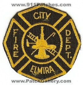 Elmira City Fire Dept
Thanks to PaulsFirePatches.com for this scan.
Keywords: new york department