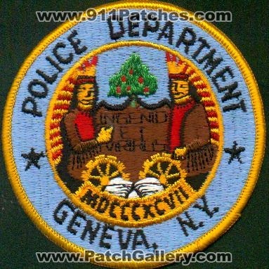 Geneva Police Department
Thanks to EmblemAndPatchSales.com for this scan.
Keywords: new york