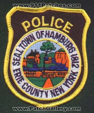 Hamburg Police
Thanks to EmblemAndPatchSales.com for this scan.
Keywords: new york town of erie county