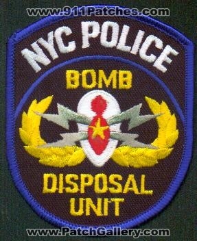 New York Police Department Bomb Disposal Unit
Thanks to EmblemAndPatchSales.com for this scan.
Keywords: nypd city of