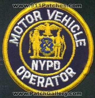 New York Police Department Motor Vehicle Operator
Thanks to EmblemAndPatchSales.com for this scan.
Keywords: nypd city of