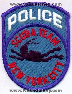 New York Police Department SCUBA Team
Thanks to EmblemAndPatchSales.com for this scan.
Keywords: nypd city of