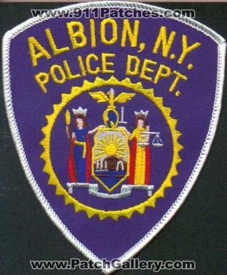 Albion Police Dept
Thanks to EmblemAndPatchSales.com for this scan.
Keywords: new york department