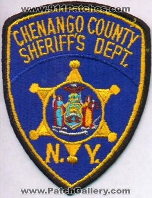 Chenango County Sheriff's Dept
Thanks to EmblemAndPatchSales.com for this scan.
Keywords: new york sheriffs department