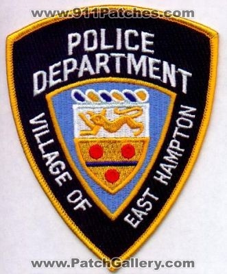 East Hampton Police Department
Thanks to EmblemAndPatchSales.com for this scan.
Keywords: new york village of