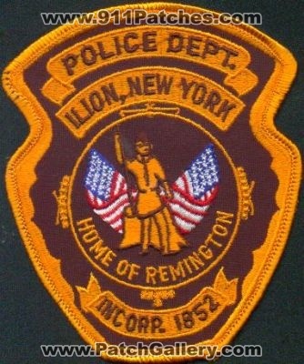 Ilion Police Dept
Thanks to EmblemAndPatchSales.com for this scan.
Keywords: new york department