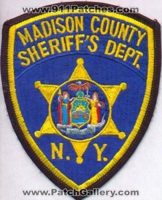 Madison County Sheriff's Dept
Thanks to EmblemAndPatchSales.com for this scan.
Keywords: new york sheriffs department