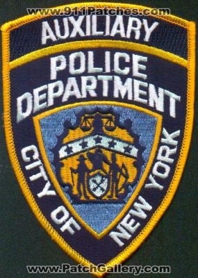 New York Police Department Auxiliary
Thanks to EmblemAndPatchSales.com for this scan.
Keywords: nypd city of