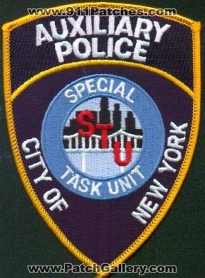 New York Police Department Auxiliary Special Teask Unit
Thanks to EmblemAndPatchSales.com for this scan.
Keywords: nypd city of