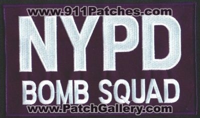 New York Police Department Bomb Squad
Thanks to EmblemAndPatchSales.com for this scan.
Keywords: nypd city of