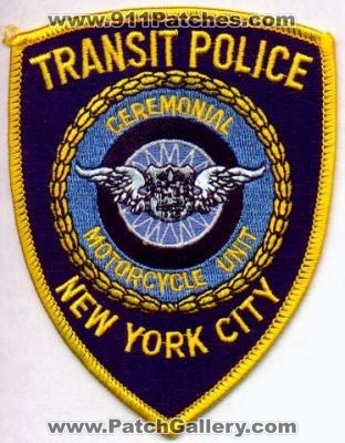 New York Police Department Transit Ceremonial Motorcycle Unit
Thanks to EmblemAndPatchSales.com for this scan.
Keywords: nypd city of