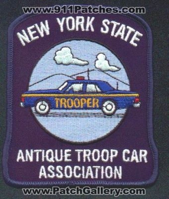 New York State Antique Troop Car Association
Thanks to EmblemAndPatchSales.com for this scan.
Keywords: nysp