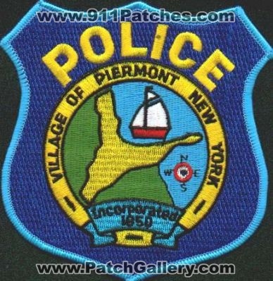 Piermont Police
Thanks to EmblemAndPatchSales.com for this scan.
Keywords: new york village of