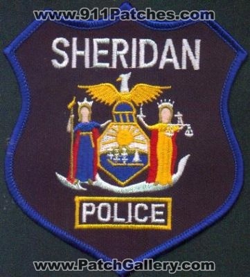 Sheridan Police
Thanks to EmblemAndPatchSales.com for this scan.
Keywords: new york