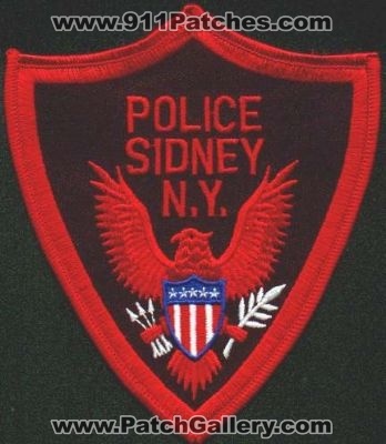 Sidney Police
Thanks to EmblemAndPatchSales.com for this scan.
Keywords: new york