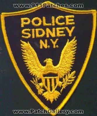 Sidney Police
Thanks to EmblemAndPatchSales.com for this scan.
Keywords: new york