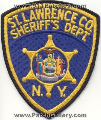 St Lawrence County Sheriff's Dept
Thanks to EmblemAndPatchSales.com for this scan.
Keywords: new york saint sheriffs department