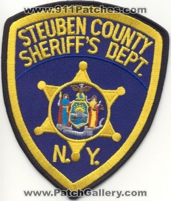 Steuben County Sheriff's Dept
Thanks to EmblemAndPatchSales.com for this scan.
Keywords: new york sheriffs department