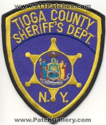 Tioga County Sheriff's Dept
Thanks to EmblemAndPatchSales.com for this scan.
Keywords: new york sheriffs department