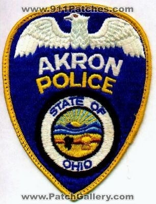 Akron Police
Thanks to EmblemAndPatchSales.com for this scan.
Keywords: ohio